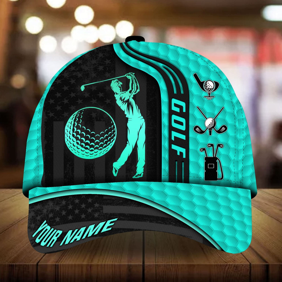 Customize Golf Cap, Personalized 3D Printed Hat, Perfect Present For Golfers
