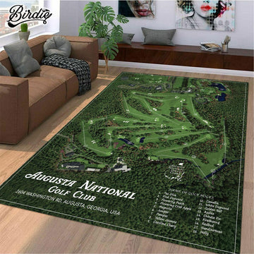 Augusta Golf Course Golf Rug, Gift For Golfers, Golf Decor