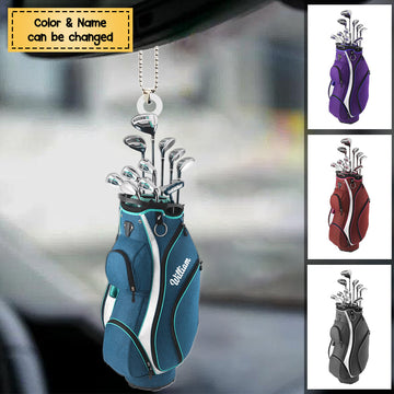 Golf Bag Keychain, Custom Key Chain, Golf Accessories, Gift For Golf Lover