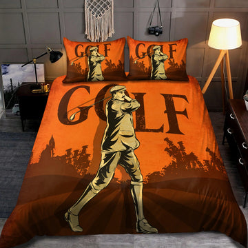 Golf Swing Sports Themed Bedding Sets, Sports Themed Bedroom Decor, Bedroom Decor