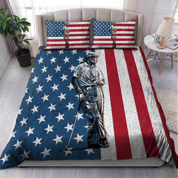 USA Golfer Flag Bedding Sets, Sport Themed Bedroom Decor, Bedroom Decor
