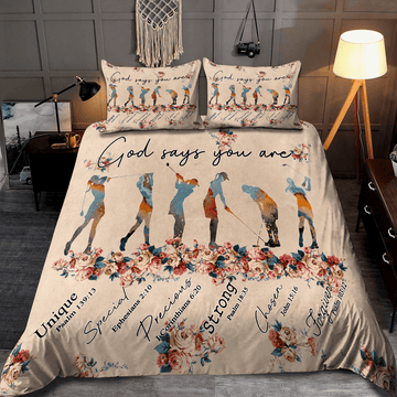 God Say You Are Golf Themed Bedding Set, Sports Themed Bedroom Decor, Bedroom Decor