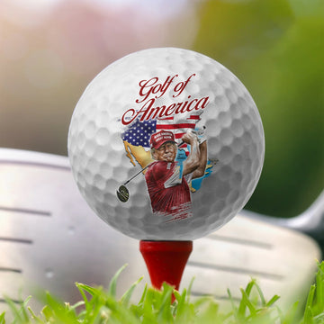 Trump Golf Of America Golf Balls, Patriotic Golf Balls, Gift For Golfer