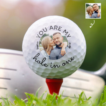 You Are My Hole In One Custom Golf Balls With Picture, Valentine's Day Gifts, Gift For Golfer