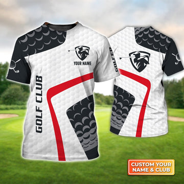 Unisex 3D Graphic Golf Club - Personalized Name 3D Tshirt For Golfer