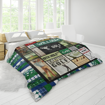 19th Hole Fleece Blanket, Gift For Golfers, Golf Gift Ideas