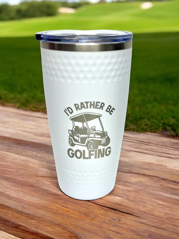 Golf Ball Tumbler, Gift For Golfers, Stainless Steel Travel Mug