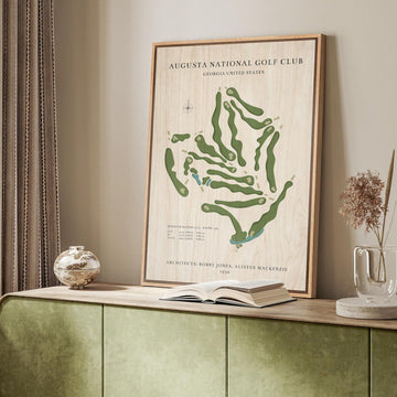 Augusta Golf Club Canvas, Gifts For Golf Lovers, Golf Decor