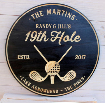 Personalized Golf Wood Sign, Golf Gift For Man, Golf Decor