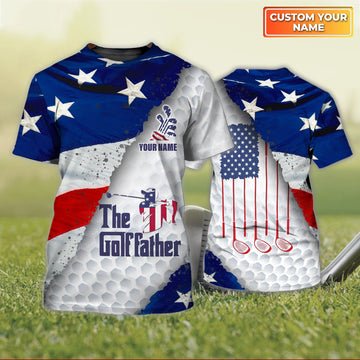Golf - Personalized Name 3D Tshirt