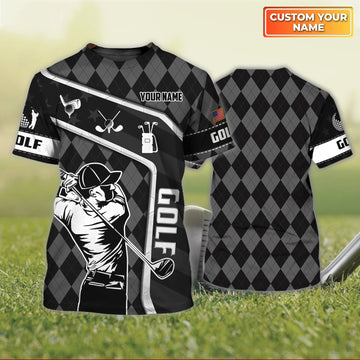 Golf - Personalized Name 3D Tshirt